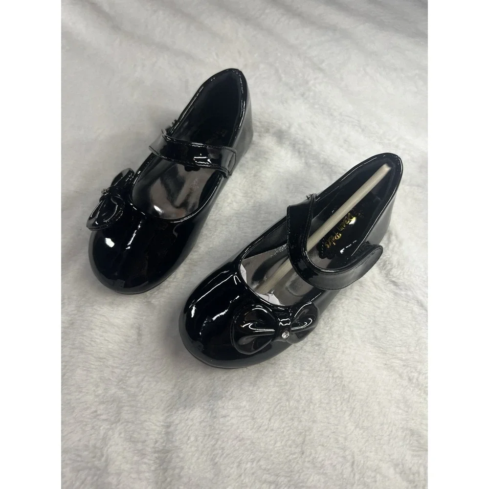 DREAM PAIRS Toddler Girls Kids Flat Shoes Dress Shoes Bow-knot Mary Jane shoes